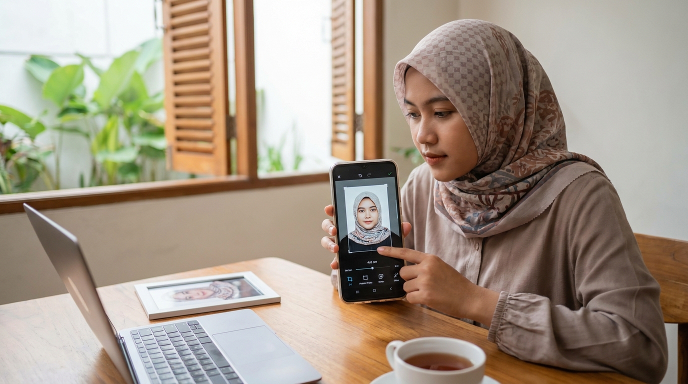 Cara Buat Pas Foto Online 4x6 untuk Lamaran Kerja Update 2026