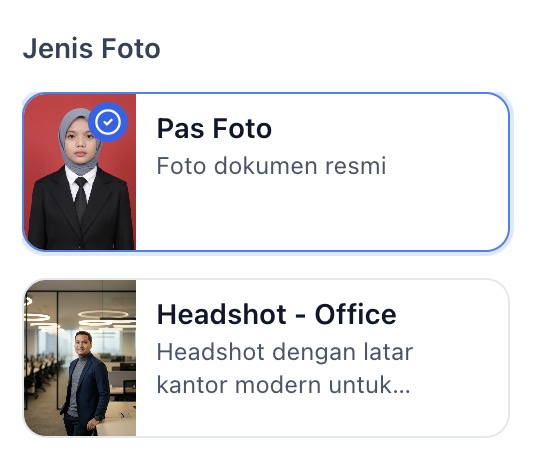 Contoh hasil yang dirapikan